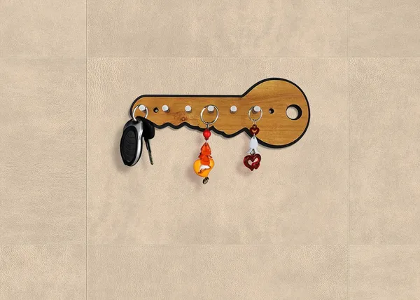 Wooden_Heaven__Key_Shape_Wooden_Key_Holder_With_6_Pin