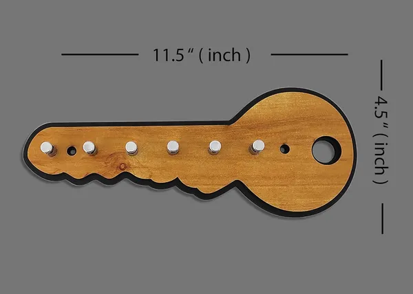 Wooden_Heaven__Key_Shape_Wooden_Key_Holder_With_6_Pin