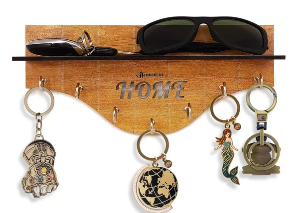 Decorative_Wooden_Keyholder_With_7_Keys_Hooks