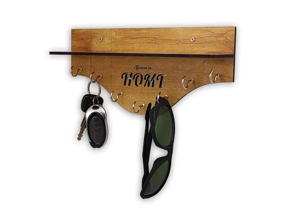 Decorative_Wooden_Keyholder_With_7_Keys_Hooks