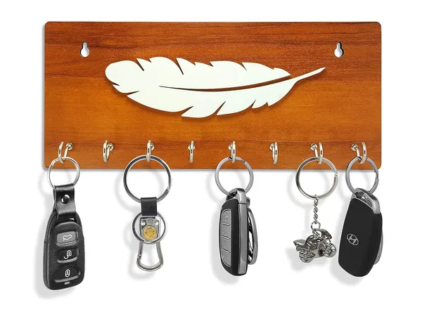 Wooden_And_White_Key_Holder_With_8_Pin