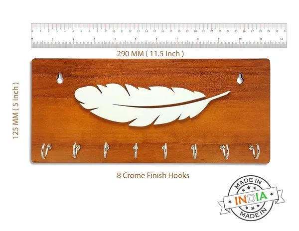 Wooden_And_White_Key_Holder_With_8_Pin