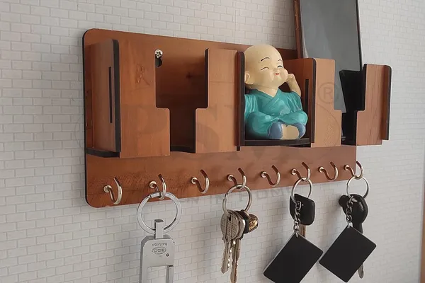 Multicolour_Wooden_Key_Holder_With_Storage_Box