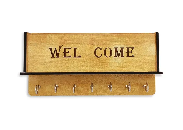 Ivory__Wooden_Home-_Key_Holder_With_Storage_Box