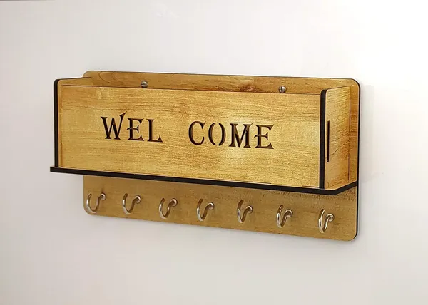 Ivory__Wooden_Home-_Key_Holder_With_Storage_Box