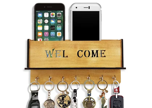 Ivory__Wooden_Home-_Key_Holder_With_Storage_Box