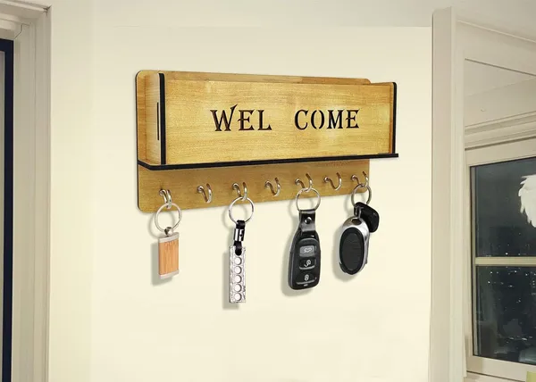 Ivory__Wooden_Home-_Key_Holder_With_Storage_Box