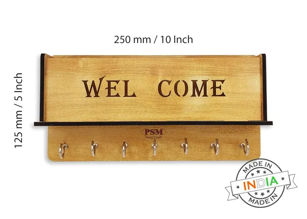 Ivory__Wooden_Home-_Key_Holder_With_Storage_Box