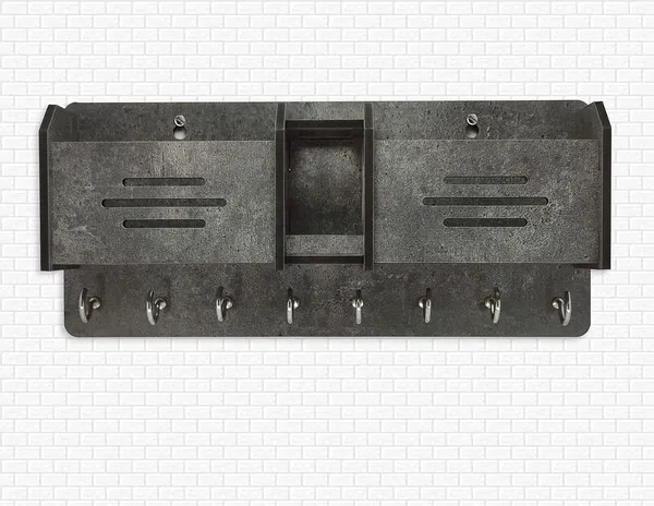 Stone_Gray_Wooden_Key_Holder_With_Storage_Box