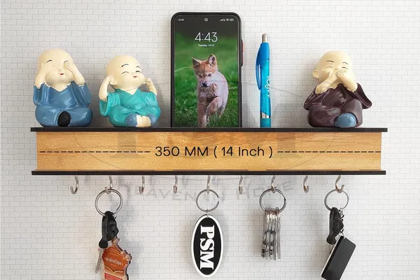 Ivory_Wooden_Home_Key_Holder_With_Storage_Box