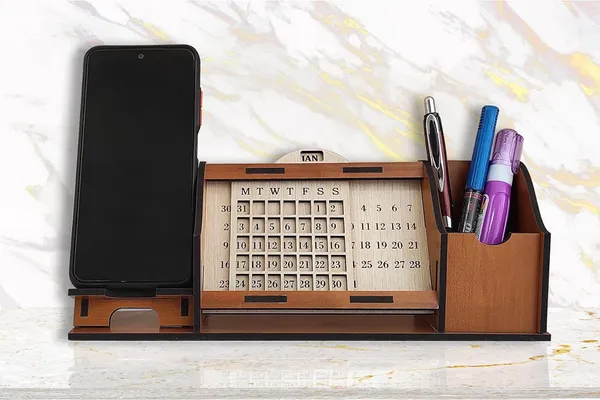 Ivory_Heaven_In_Home__Table_Top_Life_Time_Calander_With_Mobile_Holder_And_Pen,_V_Card_Holder_29_Cm