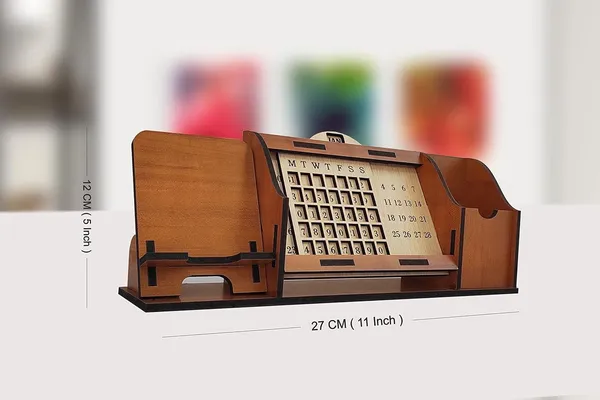 Ivory_Heaven_In_Home__Table_Top_Life_Time_Calander_With_Mobile_Holder_And_Pen,_V_Card_Holder_29_Cm