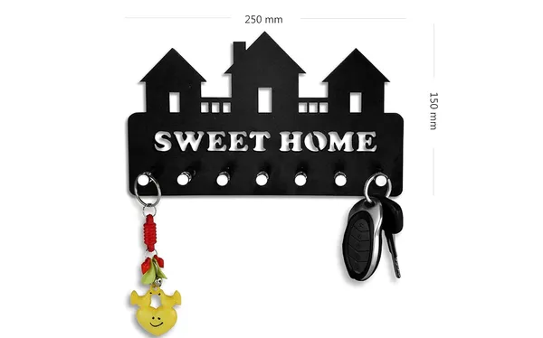 Black_Wooden_Key_Holder_With_7_Hook