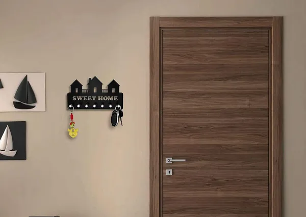 Black_Wooden_Key_Holder_With_7_Hook