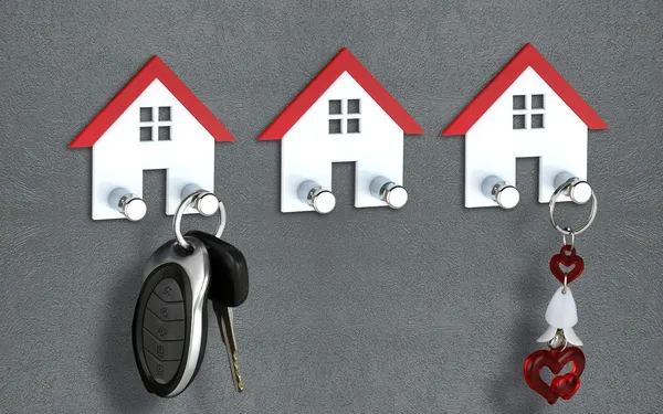 Pack_of_3_-White_&_Red_Heavy_Duty_Adhesive_Decorative_Sticky_Key_Holder