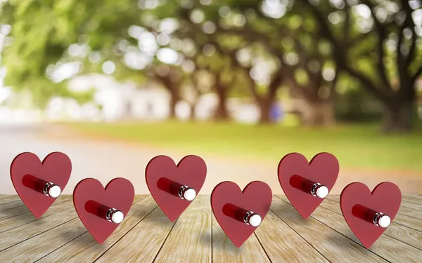 Pack_Of_6-Red_Acrylic_Heart_Heavy_Duty_Adhesive_Decorative_Sticky_Key_Holder