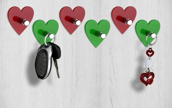 Pack_Of_6-_Red_&_Green_Heart_Heavy_Duty_Adhesive_Decorative_Sticky_Key_Holder