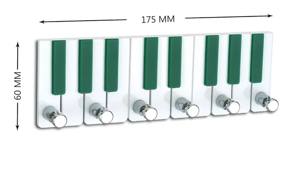 Green_Piano_Heavy_Duty_Adhesive_Decorative_Sticky_Key_Holder