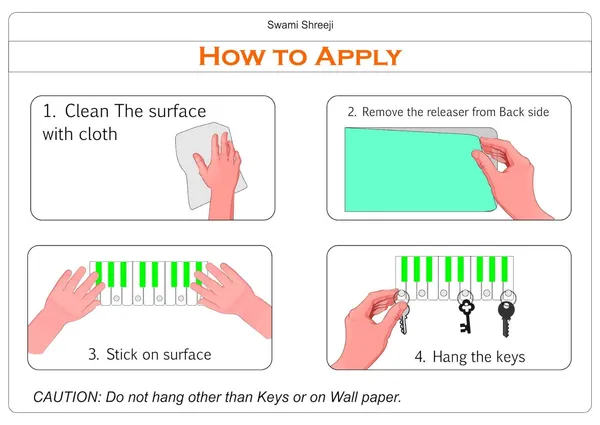 Green_Piano_Heavy_Duty_Adhesive_Decorative_Sticky_Key_Holder