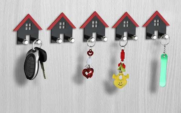 Pack_Of_5-_Black_Heavy_Duty_Adhesive_Decorative_Sticky_Key_Holder