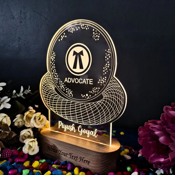 Warm_white_Personalized_Advocate_Logo_with_Customized_Name_and_Degree_Table_Led_lamp_Gift_for_Lawyers,_Law_Students_Wooden_Base