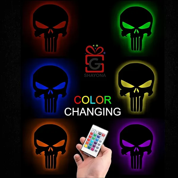 Multicolor_Punisher_Skull_lighted-up_Wall_Art_with_RGB_Color_Changing_Led,_Wall_Decor,_Home_Decore,_Birthday_Gift,_personalized_gifts