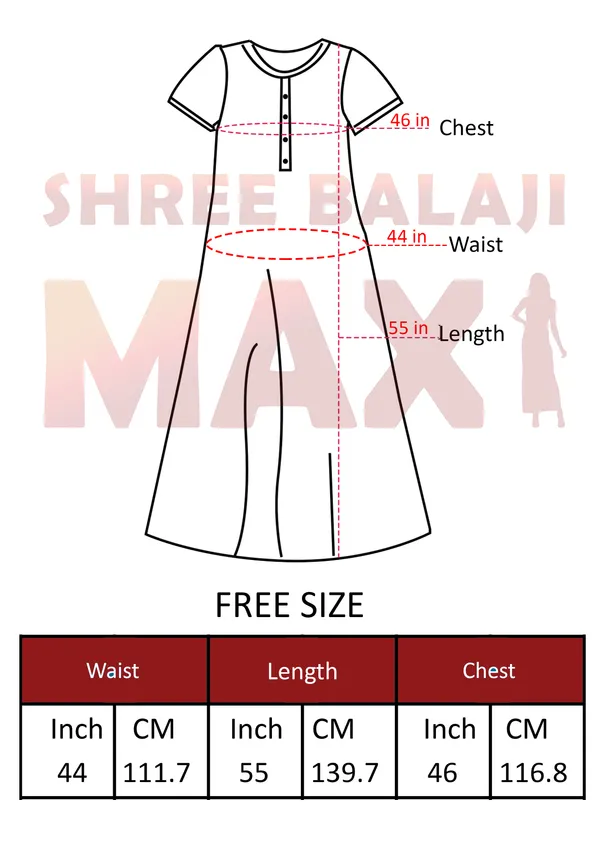 Maroon_half_sleeve_summer_night_gown_for_women