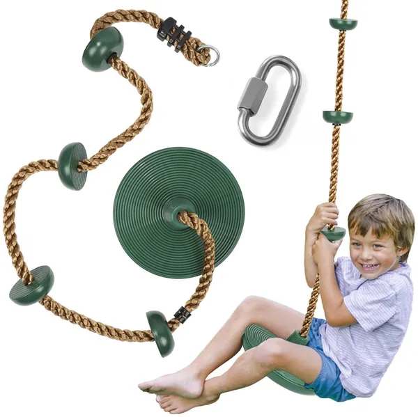 Green_Platforms_Disc_Tree_Swing_Seat_|_Climbing_Knot_Rope_With_Carabiner_Hook_|_For_Kids_Outdoor_Playground_Set