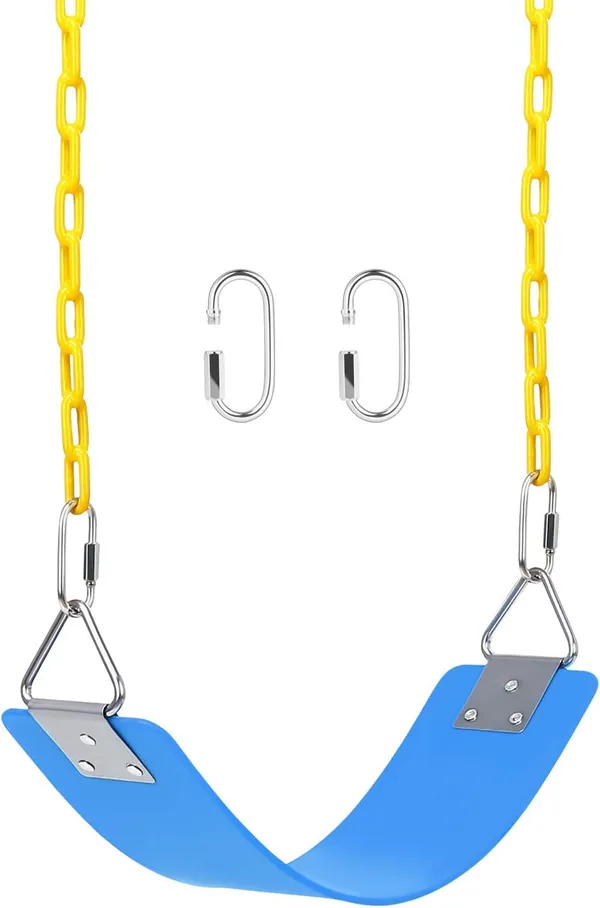 Blue-Yellow_Heavy_Duty_Flexible_Swing_Seat_With_Metal_Triangle_Ring,_Anti-Rust_Chain_Set_For_Kids_&_Adults,_Playground,_Jungle_&_Gym