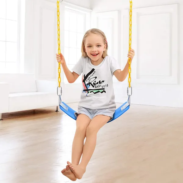 Blue-Yellow_Heavy_Duty_Flexible_Swing_Seat_With_Metal_Triangle_Ring,_Anti-Rust_Chain_Set_For_Kids_&_Adults,_Playground,_Jungle_&_Gym