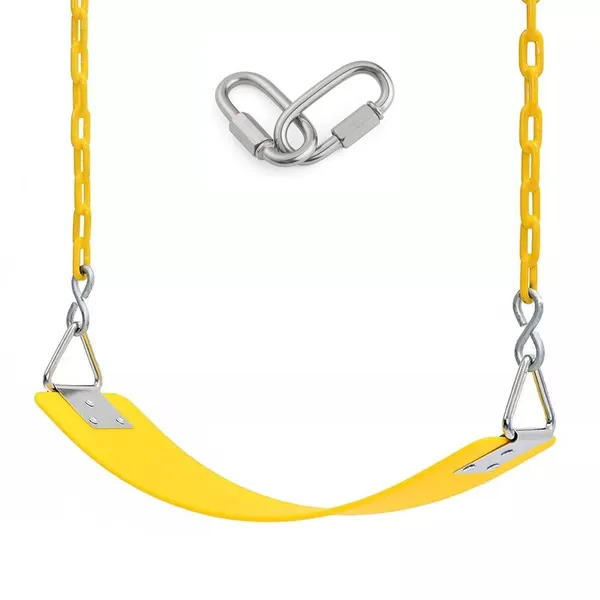 Yellow_Heavy_Duty_Flexible_Swing_Seat_With_Metal_Triangle_Ring,_Anti-Rust_Chain_Set_For_Kids_&_Adults,_Playground,_Jungle_&_Gym