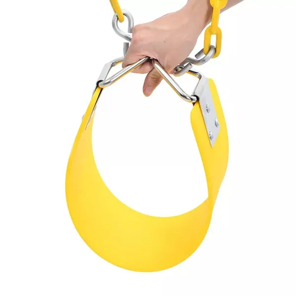 Yellow_Heavy_Duty_Flexible_Swing_Seat_With_Metal_Triangle_Ring,_Anti-Rust_Chain_Set_For_Kids_&_Adults,_Playground,_Jungle_&_Gym