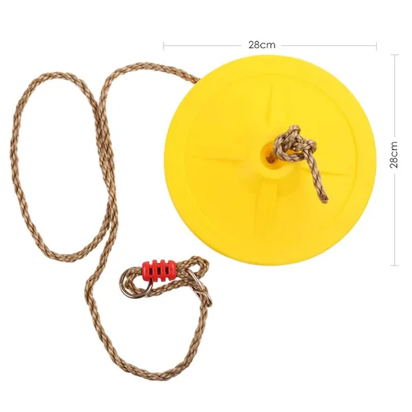 Yellow_Plastic_Disc_Hanging_Tree_Rope_Swing_Round_Seat_For_Kids_Children_Playground_Garden_Outdoor_Indoor_Play_Activity_Adjustable_Height,_Weight_Capacity_120Kg