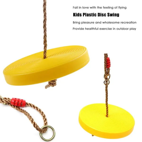 Yellow_Plastic_Disc_Hanging_Tree_Rope_Swing_Round_Seat_For_Kids_Children_Playground_Garden_Outdoor_Indoor_Play_Activity_Adjustable_Height,_Weight_Capacity_120Kg