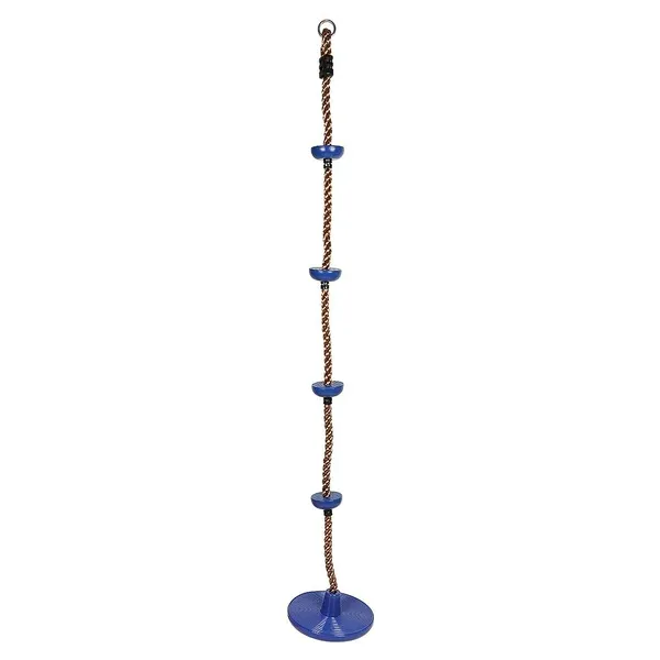 Blue_Platforms_Disc_Tree_Swing_Seat_And_Climbing_Knot_Rope_With_Carabiner_Hook_For_Kids_Outdoor_Playground_Set