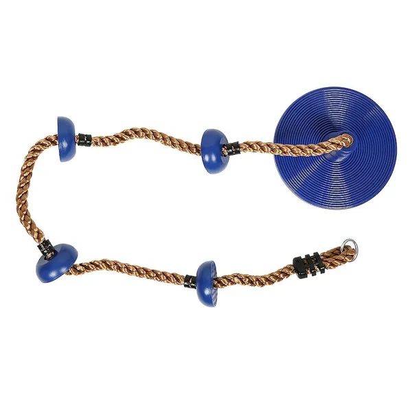 Blue_Platforms_Disc_Tree_Swing_Seat_And_Climbing_Knot_Rope_With_Carabiner_Hook_For_Kids_Outdoor_Playground_Set