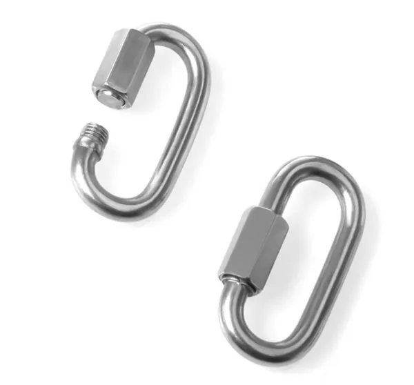 Silver_Heavy_Duty_Oval_Shape_Stainless_Steel_Screw_Link_Snap_Hook_Carabiner_&_Hook_Swing_Connector_Multipurpose,_Snaphook_For_Weight-Lifting_Mountain_Swinging_Climbing_Gym_(Pack_Of_2)