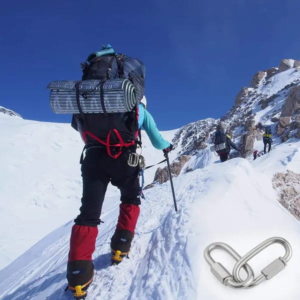 Silver_Heavy_Duty_Oval_Shape_Stainless_Steel_Screw_Link_Snap_Hook_Carabiner_&_Hook_Swing_Connector_Multipurpose,_Snaphook_For_Weight-Lifting_Mountain_Swinging_Climbing_Gym_(Pack_Of_2)
