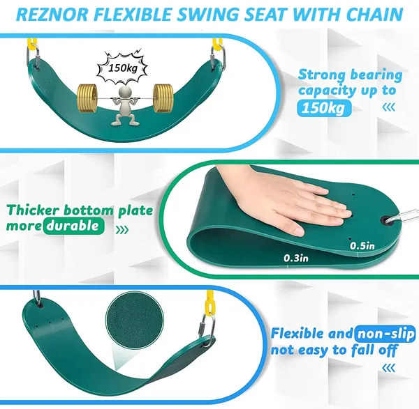 Green_&_Yellow_Flexible_Swing_Seat_Set_For_Kids_&_Adults_Outdoor_Park_Garden_Tree_Backyard_With_Plastic_Coated_Chain,_Weight_Support_Upto_150Kg