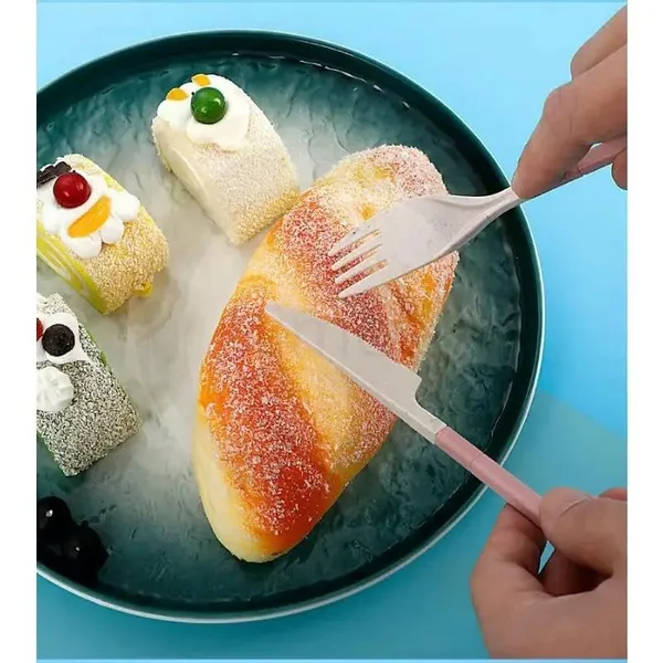 Multicolor_Plastic_Cutlery_Set_For_Lunch_Box_(Set_Of_4_Pcs)_Re-Usable_Spoon_Set_Premium_Plastic_(Spoon,_Fork,_Chopsticks,_Knife_Travel_Spoon)_Portable_Tableware_Men_Women_Office,_Home_School_Kids