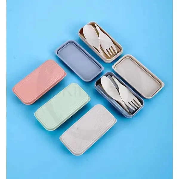 Multicolor_Plastic_Cutlery_Set_For_Lunch_Box_(Set_Of_4_Pcs)_Re-Usable_Spoon_Set_Premium_Plastic_(Spoon,_Fork,_Chopsticks,_Knife_Travel_Spoon)_Portable_Tableware_Men_Women_Office,_Home_School_Kids