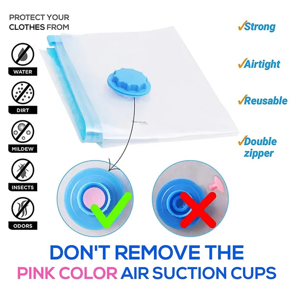 White_Plastic_Vacuum_Bags_For_Travel,_Space_Saver_Bags_(1_Large/2_Medium/2_Small)_Compression_Storage_Bags,_Reusable_Ziplock_Bag_With_Pump_-_5_Pack