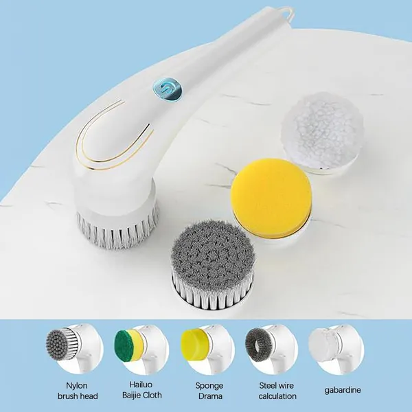 White_Plastic_Magic_Brush_7_In_1_Electric_Spin_Scrubber_Cleaning_Brush_Cordless_Power_With_5_Replaceable_Brush_Handheld_Power_Shower_Scrubber_For_Bathtub,_Floor,_Wall,_Tile,_Toilet,_Window,Sink