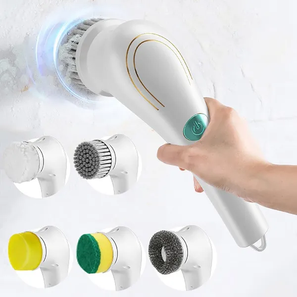 White_Plastic_Magic_Brush_7_In_1_Electric_Spin_Scrubber_Cleaning_Brush_Cordless_Power_With_5_Replaceable_Brush_Handheld_Power_Shower_Scrubber_For_Bathtub,_Floor,_Wall,_Tile,_Toilet,_Window,Sink