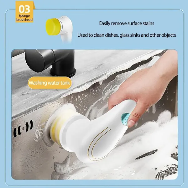 White_Plastic_Magic_Brush_7_In_1_Electric_Spin_Scrubber_Cleaning_Brush_Cordless_Power_With_5_Replaceable_Brush_Handheld_Power_Shower_Scrubber_For_Bathtub,_Floor,_Wall,_Tile,_Toilet,_Window,Sink