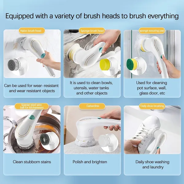 White_Plastic_Magic_Brush_7_In_1_Electric_Spin_Scrubber_Cleaning_Brush_Cordless_Power_With_5_Replaceable_Brush_Handheld_Power_Shower_Scrubber_For_Bathtub,_Floor,_Wall,_Tile,_Toilet,_Window,Sink