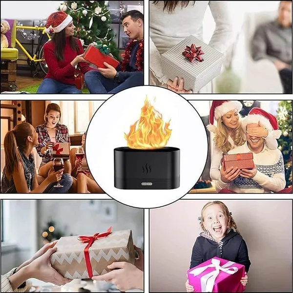 Black_Stainless_Steel_Aromatherapy_Essential_Oil_Diffuser_With_Flame_Light,_180Ml_Quiet_Mist_Humidifiers_For_Essential_Oils_Home_Aroma_Air_Diffusers,_With_Auto_Shut-Off_Protection