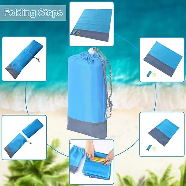 Blue_Plastic_Sandproof_Beach_Polyester_Blanket_-_83"X_79"Emergency_Beach_Blanket_Oversized_Fits_For_4-7_Adults,_Large_Waterproof_Beach_Mat,_Lightweight_Outdoor_Mat_For_Travel,_Camping,_Hiking