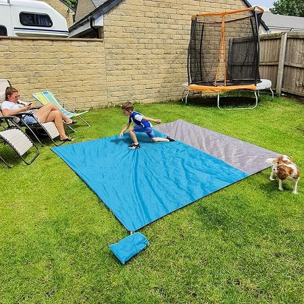 Blue_Plastic_Sandproof_Beach_Polyester_Blanket_-_83"X_79"Emergency_Beach_Blanket_Oversized_Fits_For_4-7_Adults,_Large_Waterproof_Beach_Mat,_Lightweight_Outdoor_Mat_For_Travel,_Camping,_Hiking