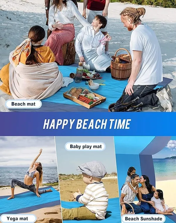 Blue_Plastic_Sandproof_Beach_Polyester_Blanket_-_83"X_79"Emergency_Beach_Blanket_Oversized_Fits_For_4-7_Adults,_Large_Waterproof_Beach_Mat,_Lightweight_Outdoor_Mat_For_Travel,_Camping,_Hiking